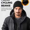 Zylioo 2XL/XL/L/M/S Fleece Skull Cap,Thermal Ski Hats,Cycling Helmet Liner,Winter Athletic Beanie Hat for Men Women
