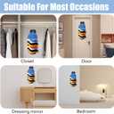 Dntorx Hat Organizer for Baseball Caps, 2 Pack Hat Rack for Wall Hold up to 20 Hats Adhesive Hat Hooks Stand Hat Hanger Organizer Storage Holder Display for Door Closet Bedroom