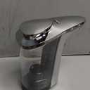 PZOTRUF Automatic Soap Dispenser, Touchless Dish Soap Dispenser 17oz/500ml with Infrared Sensor, 5 Adjustable Soap Dispensing Levels, Liquid Hand Dispenser for Bathroom Kitchen Sink (Silver)