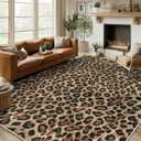 Cheetah Rug Area Rugs for Living Room, 8x10 Large Animal Print Rug