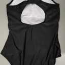Idgreatim 9-16Y Teen Girls Athletic One Piece Swimsuit Racerback Modest Bathing Suit with Detachable Padded, size: 10Y