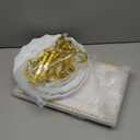 14 Pcs Dessert Table Stands Set 3 Tier Plastic Cupcake Stands Cookie Display Tower Gold Rim Dessert Serving Tray for Party Wedding Birthday Bridal Baby Shower (White and Gold)