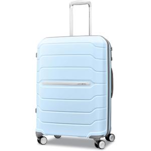 Samsonite Freeform 24-Inch Medium Luggage with Dual 360 Spinner Wheels - Checked Suitcase - TSA Lock, Airline-Approved - Durable Polypropylene Expandable Hardshell for Lightweight Travel - Sky Blue