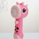 Giraffe Bubble Machine Gun, Bubbles Wands Maker For Toddlers With Bubble Solution Party Favors - Pink 