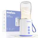 Portable Bottle Warmer Travel Baby Bottle Warmer for Breastmilk On The Go Travel Bottle Warmer Leak-Proof 2 Modes Fast Heating Three 3800mAH Battery Capacity to Meet Your All-Day Needs
