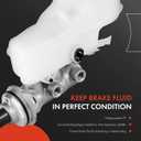 A-Premium Brake Master Cylinder with Reservoir and Sensor Compatible with Toyota Vehicles - Corolla 2009-2013, Matrix 2009-2013 - Replace# 4720102591, 4720102593