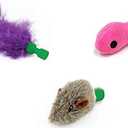 Furever 3 Replacement Cat Toy Attachments to use with The Pop and Play; Includes One Mouse, One Fish and One Feather. Ideal for Your cat, Interactive Way. Best Cat Toys Ever