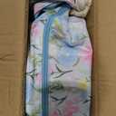 160 Pink Melamine Mahjong Tile,Mahjong Racks & Pushers,Blue Carrying Bag, 1.18"×0.94"×0.5"