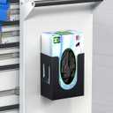 THYGIFTREE Magnetic Glove Box Holder, Wall Mount Metal Rubber Latex Disposable Gloves Tissue Dispenser for Tool Box Garage Workshop Kitchen, Black