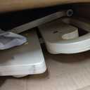 WOOD CITY Step Stool Foldable for Toddlers, Adjustable Kids Step Stool for Bathroom Sink Toilet Potty Training Stool with Handles Child Kitchen Counter Stool Helper Montessori Kitchen Stools (Natural)