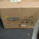 Foldable Rollator Walker for Seniors with Seat, Lightweight 2 in 1 Rolling Walkers Wheelchair Combo for Adult, Transport Chair with Brakes, Adjustable Seat and Handle, 300 Lb. Weight Capacity, Grey