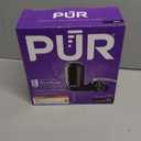 PUR Vertical Faucet Mount Water Filtration System with Lead Reducing Filter for Cleaner, Filtered Tap Water, Lasts 100 Gallons, Sink Water Filter, Fits Most Kitchen or Bathroom Faucets, Black