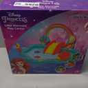 Disney Little Mermaid Inflatable Kids Water Play Center Activity Pool with Slide, Ring Toss, and Ball Toss Game for Kids 2 and Up