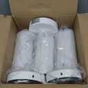 JARLSTAR LED Ceiling Spotlight 5CCT 2700K/3000K/3500K/4000K/6000K Selectable Dimmable,Spot Light Indoor Adjustable Flush Mount Lights Fixture 12W CRI 90+, White, 3 Pack Tilt Angle Accent Lighting