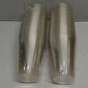 Goodluck 14 oz 50 PCS Gold Glitter Plastic Cups, Disposable Glitter Cups, Elegant Plastic Cocktail Glasses, Fancy Party Cups for Wedding, Birthday, Holiday