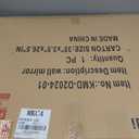 Black Triangle Decor Mirror,24x32Inch Farmhouse Wall Mirror,Modern Wall Mounted Mirrors,Metal Framed Vintage Ornate Art Mirror for Living Room Bedroom Fireplace Hallway