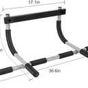 Doorway Pull Up Bar for Home Gym, Adjustable Width, Heavy-Duty Steel