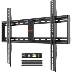 ELIVED Heavy Duty TV Mount for Most 50-100 Inch tvs up to 199 LBS & 800x600mm Vesa, 1.3" Low Profile Wall Mount TV Bracket, Fixed tv Wall Mount Fits 16", 24", 32" Studs