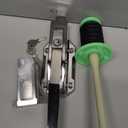 Walk-in Cooler Door Handle Set Kitchen Refrigerator Door Handle Latch Safety Complete Latch Kit Suitable for Freezer Door Locks, Oven Locks, Laboratory Door Locks (Tall Base)