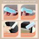 3 x Mini Travel Lint Roller with 150 Sticky Sheets, Foldable Portable Lint Roller for Clothes, Travel, Compact Small Pet Hair Remover for Purse Car Bag Essentials (Blue)