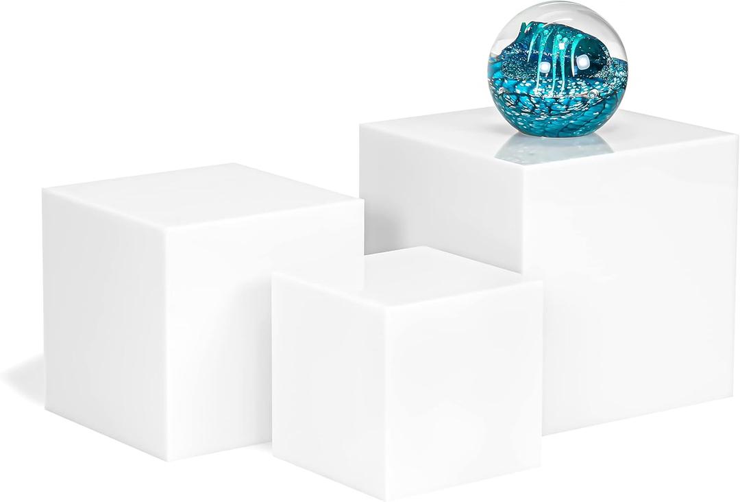 ACRYLIC BOX CUBES (White)