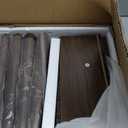 Nightstand, Modern Bedside Table with Storage Drawer and Open Wood Shelf, for Living Room, Bedroom and Small Spaces, Accent Night Stand with Solid Wood Legs, Easy Assembly, Walnut Brown