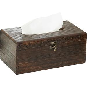 Rectangular Wood Tissue Box,Decorative Wooden Tissue Box Cover,Tissue Box Holder,Tissue Box for Bathroom&Tabletop