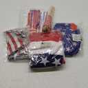 45 PC 4th Of July Decorations, USA Independence Day Patriotic Dcor Set, American Bunting & Windsock Flags, Red White & Blue Streamer Backdrop, 10 Aluminum 1 USA Balloon, 2 Garland 8.2, 18 flags