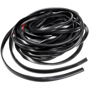 G-PLUS Universal Fender Flares Edge Trim, Rubber Seal for Car and Truck Wheel Wells, Rubber Gasket for Fender Flare, Bonds w/ 3M Automotive-Grade Adhesive Tape, 30ft Wiper Style Trim Black