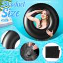 Gemscream 8 Pcs Large Inflatable Pool Float 36 Inches Swimming Ring Pool Floats Adult Inflatable Tube for Summer Vacation Beach River Bachelorette Wedding Party Supplies