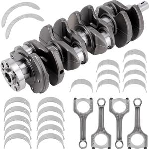 2.0T G4KF Crankshaft with Connecting Rods Bearings Compatible with Kia Optima Sportage 2013-2015, Hyundai Genesis Coupe 2012-2016 Santa Fe Sport 2013-2015 Sonata 2009-2014 OE# 23111-2G400 23510-2G440