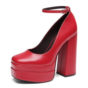 Dreampairs Red Heels Size 8