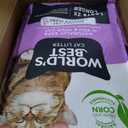 WORLD'S BEST CAT LITTER Multiple Cat Lavender Scented 32-Pounds - Natural Ingredients, Quick Clumping, Flushable, 99% Dust Free & Made in USA - Calming Fragrance & Long-Lasting Odor Control