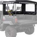KEMIMOTO UTV Soft Cargo Camper Bed Cover Rack Compatible with Can-Am Defender & Defender Max 2016-2026 Rear Camper Top Canvas Cover Accessories