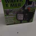 2 Zone Sprinkler Timer for Garden Hose, 8 Programmable Hose Water Timer with Auto Rain Delay, 3.3 Large LCD Display Digital Irrigation System for Plant, Yard, Lawns, Outdoor