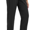 BALEAF Women's Hiking Pants Ripstop Water Resistant Lightweight Golf Pants Quick Dry Zip Pockets Work Travel Clothes (Black, XS)