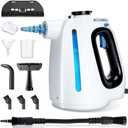 Handheld Steam Cleaner, UPGRADED Pressurized Steamer for Cleaning with 11 Accessories, 15 Seconds Fast Heating, High Temperature Cleaning, Large Capacity Steam Cleaner for Home Kitchen Car WHITE
