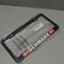 Speedy Pros Metal License Plate Frame Denmark Flag Black Car Accessories Black 2 Holes 1 Frame