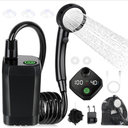 Spopal Portable Shower for Camping, [LongLasting] 6000mAh Rechargeable Camping Shower with Intelligent LED Display, 4 Spray Modes, IPX7 Waterproof Outdoor Camp Pump for Hiking, Travel, Car, Pet