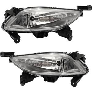 Fog Lights Assembly Replacement For Hyundai Sonata 2011 2012 2013 Fog Lamps Driver Side and Right Passenger(Pair)