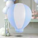 3FT Hot Air Balloon Decorations, Inflatable BabyShowe!Decoration Balloon for Baby Birthday PartyweddingExhibitions, Air Pump Inclued (Blue)