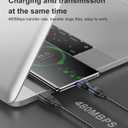 USB C to USB C Magnetic Charging Cable (3 Pack, 1.6ft+3.3ft+6ft) 180 Rotation Magnet Phone Charger 16PIN PD 240W Magnetic USB C Charging Cable Magnet Charger Data Transfer Cord for Type C Device