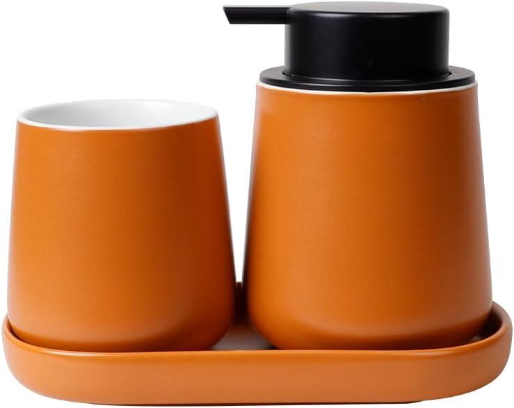 BosilunLife Bathroom Accessories Set 3 pcs (Orange-Liquid)