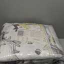 Boho Washable Area Rug 9x12, Spill-Proof Surface, Non-Slip Backin,Low Pile Faux Wool Large Printed Rugs for Living Room, Bedroom, Ding Room, Entryway and Home Decor (Grey, 9x12)