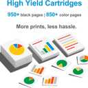 3 x 902XL Ink Cartridge Combo Pack for HP 6958 6970 Printer Compatible for HP 902 HP902 XL HP902XL to OfficeJet 6978 6968 6960 6975 6956 6961 6963 6964 6962 6950 6954 6951 Black Cyan Magenta Yellow