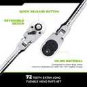 Der Erwachte 1/2 inch Drive Extra Long Flex Head Ratchet