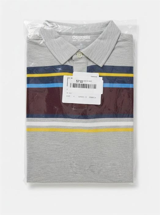 OshKosh B'Gosh Boys Knit Polo Henley 31988015 (4, Stripe (984))