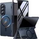 MOBOSI for Z Fold 7 Case with Stylus Pen [Compatible with Magsafe][Built-in Kickstand & Privacy Screen Protector & Full Body Hinge Protection & Pen Slot] Slim&Thin for Samsung Galaxy Z Fold7, Black