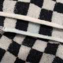 Jacquotha Black and White Hand Towels 4 Pack, Cotton Decorative Bathroom Hand Towels & Checkered Kitchen Decor, 13" x 29"