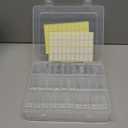 Bead Organizer Box, 31 Pcs Clear Plastic Storage Containers with Hinged Lids Mini Boxes for Jewelry Making, Crafts, DIY, Seed, Small Parts